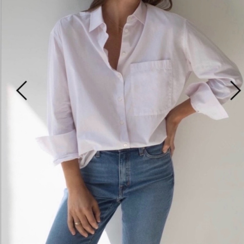 AYR Classic Button-Down Shirt in Light Pink
